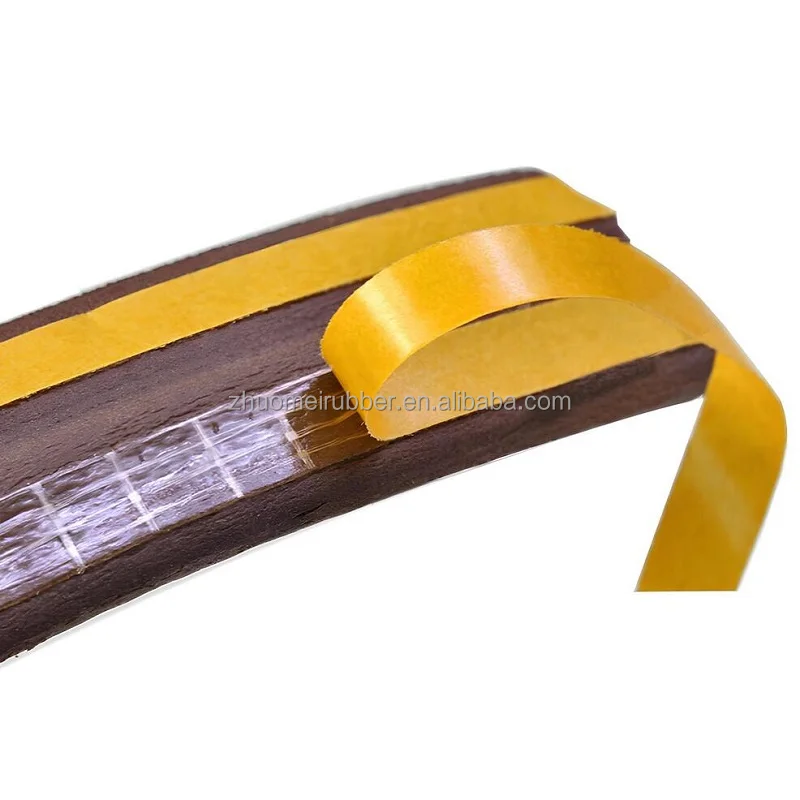 Self adhesive P shape EPDM rubber seal tape