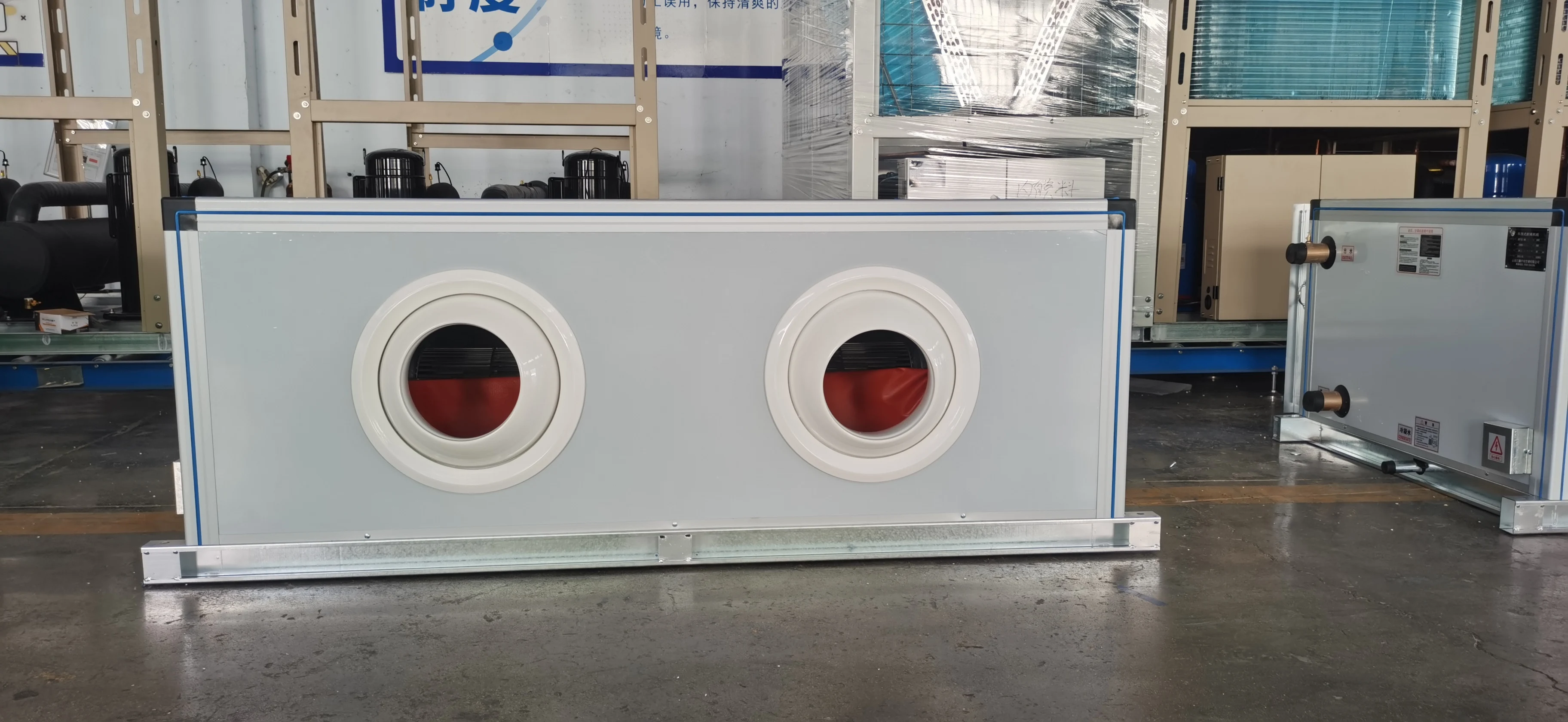 AHU high air flow ceiling-mounted air handling units with emitted air  CE certification