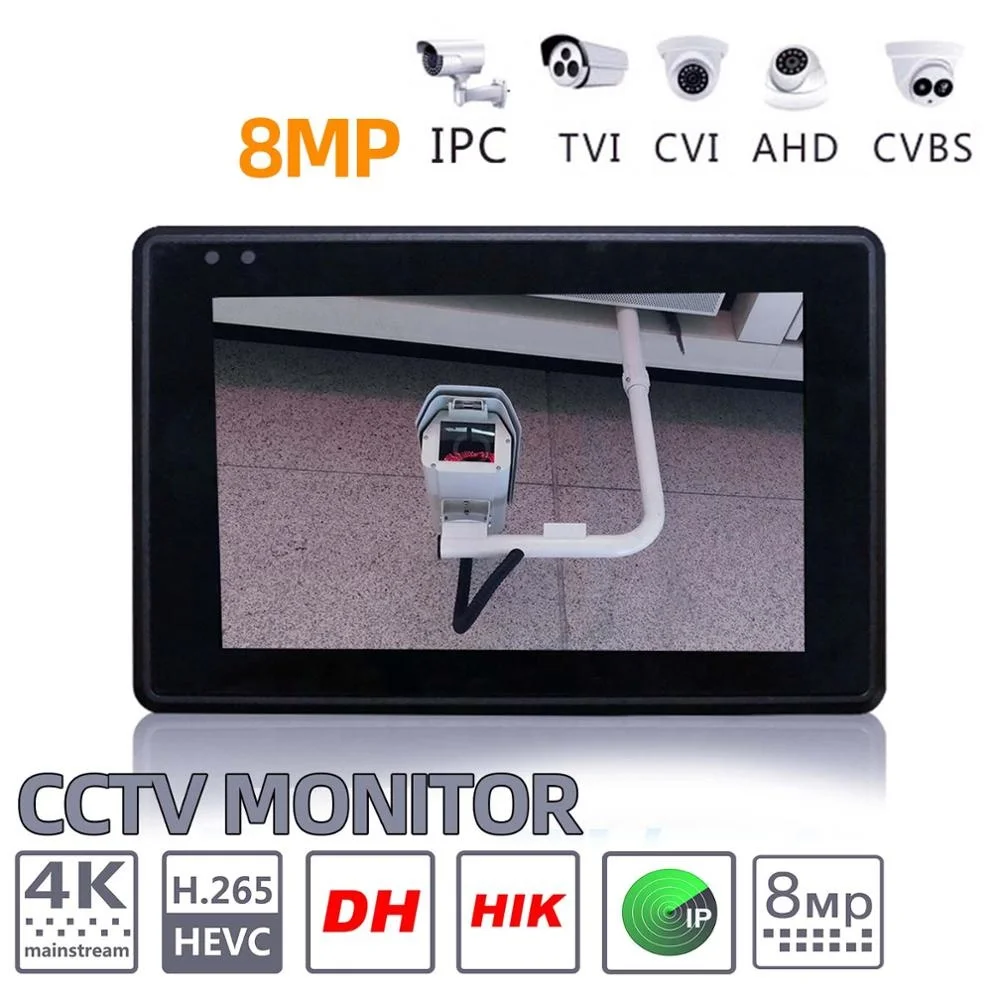 1080P 5-IN-1 TVI AHD CVI Analog IP CCTV Camera Tester Build in Battery Security Tester Monitor Video Audio Test PTZ 4K