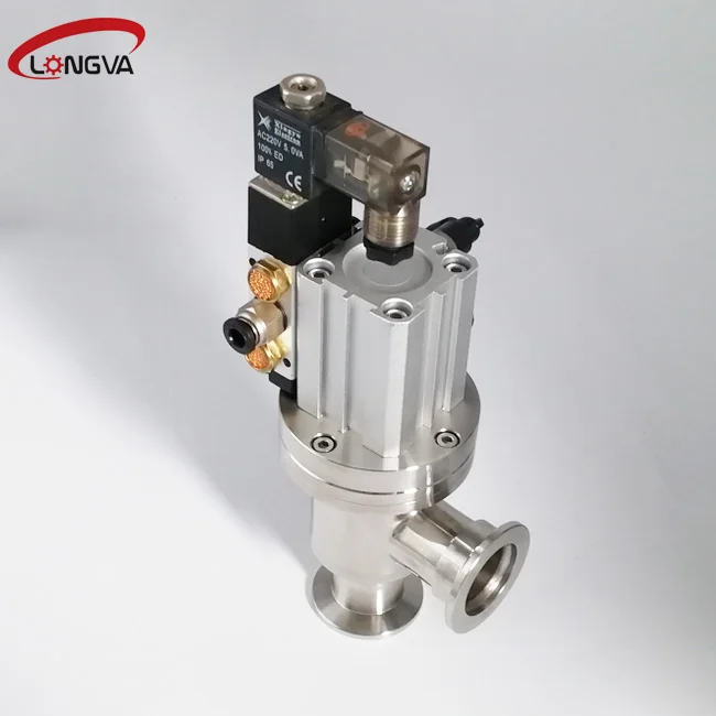 Stainless Steel Manual High Vacuum Flapper Valve KF CF Bellows