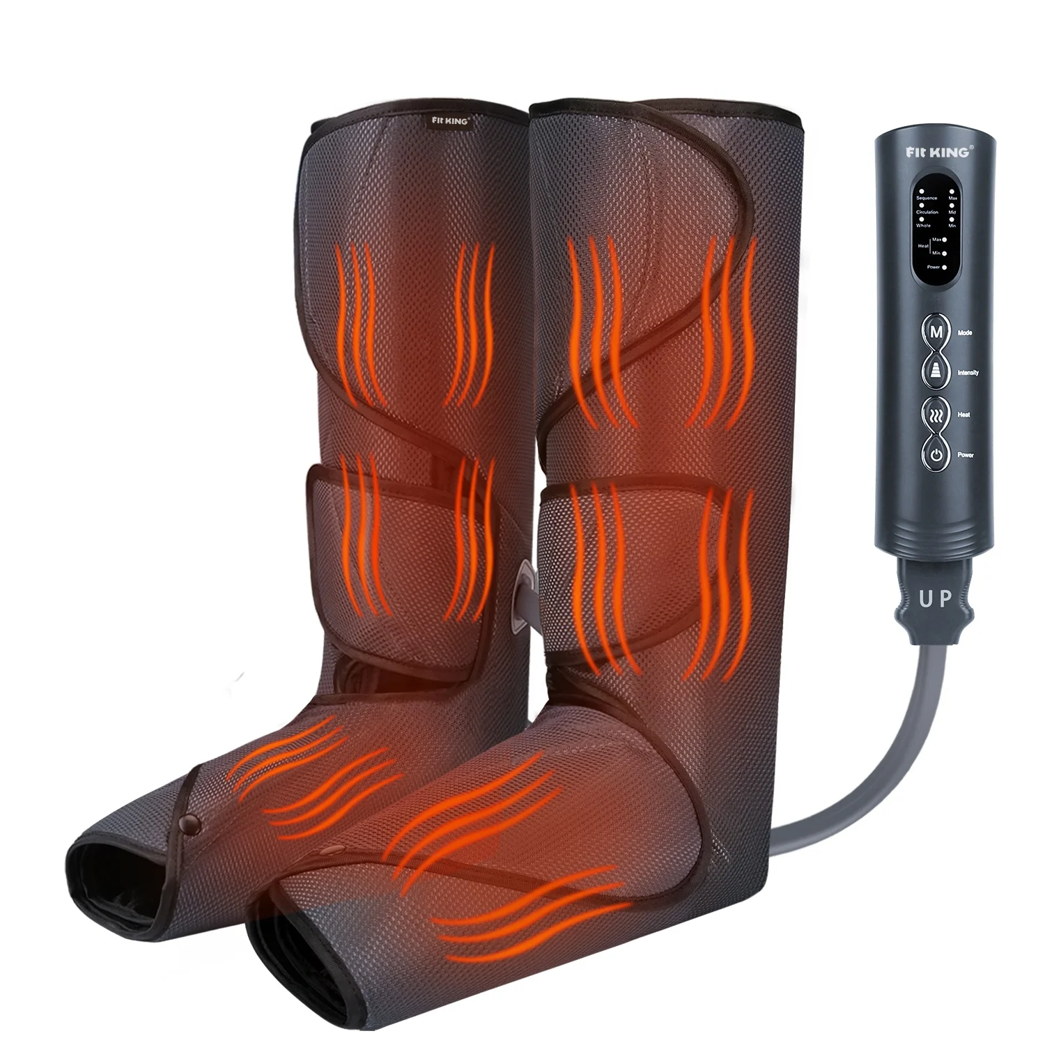 OEM FIT KING Foot and Leg Massager with Heat Air Compression Leg Massager Circulation and Muscles Relaxation 3 Modes 3 Intensiti