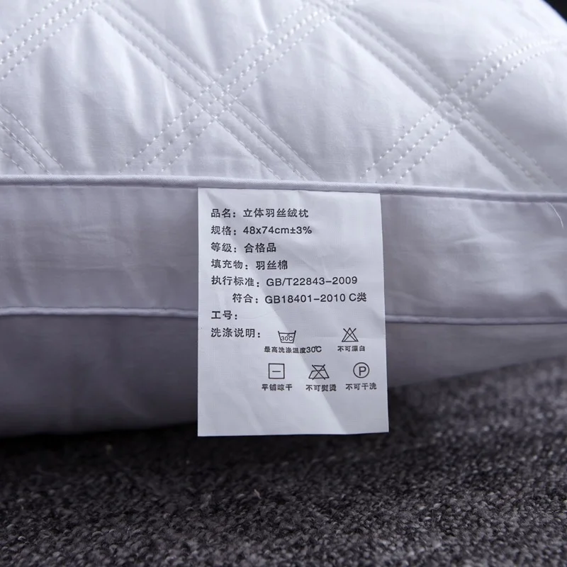 A pair of pure cotton pillow cores, a set of whole-home single hotel pillows