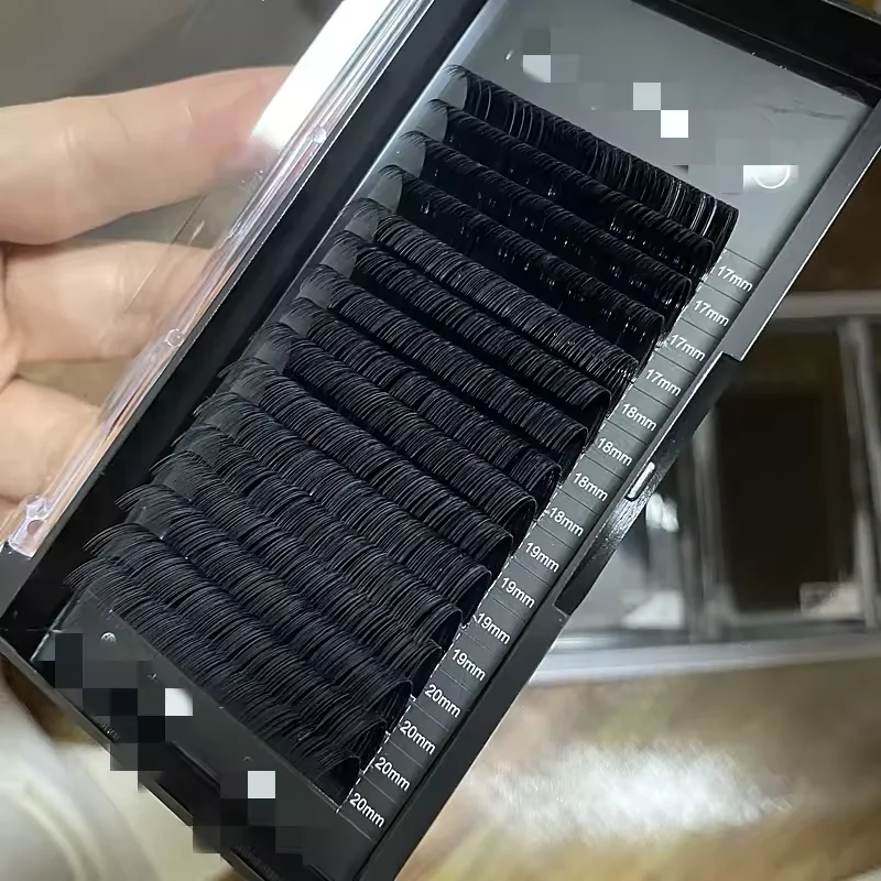 Matte Black Volume Individual Cashmere Lash Extension Lash Tray Private Label Faux Mink Lashes