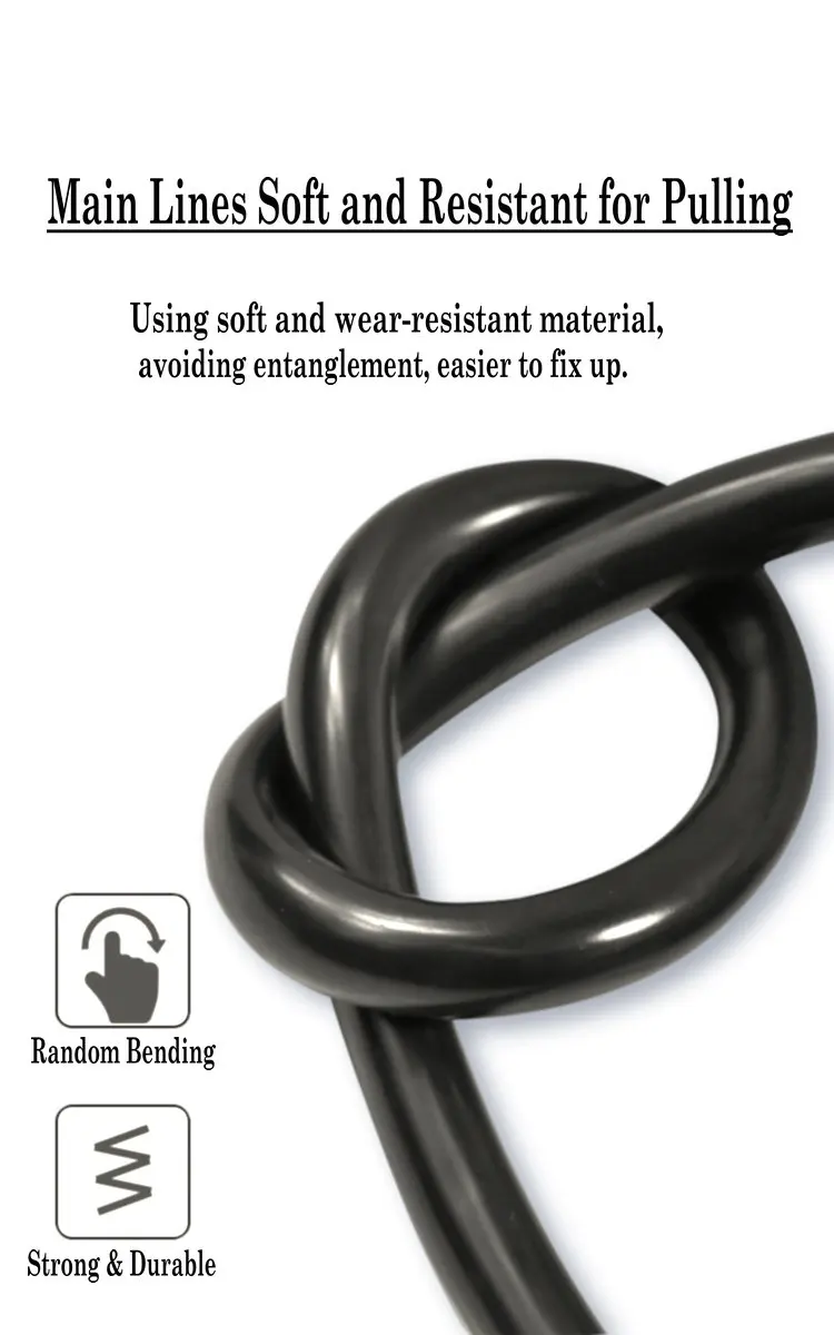 RVV 2/3/4/5 Cores Pins Copper wires 2/3/4/5/6/7/8/10/12/14/16/18 Cores Pins Copper Wire Conductor Electric RVV Cable Black