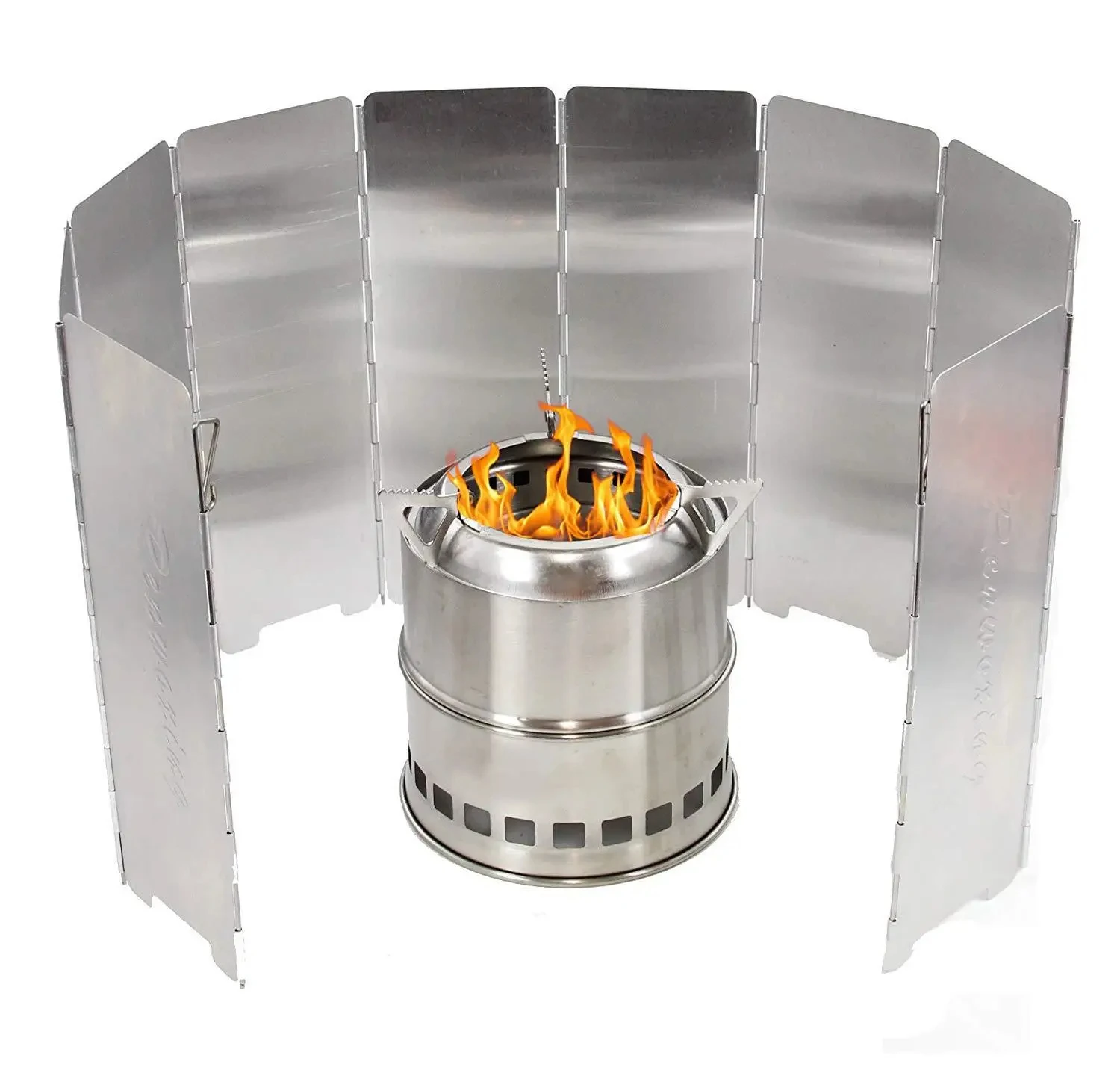 Portable Gas Stove Wind Shield Foldable Burner Windshield Heater Windproof Screen Guard Picnic Cookware Supplies