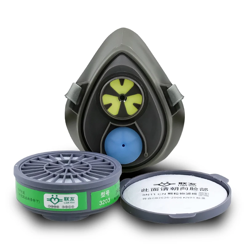 Good Price Protective Against Air Pollution Dust Prevention Respirator Half Face Gas Mask Half Face Reusable Respirator