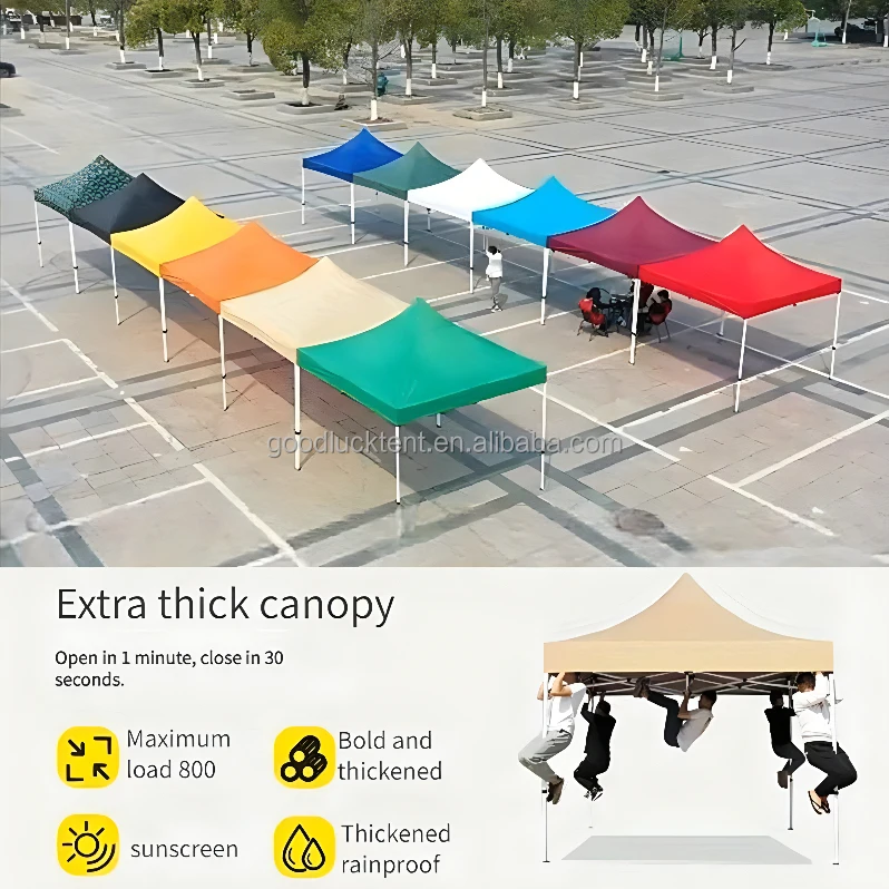 10x10 Custom Steel Canopy Tent Pop Up for Trade Show Events Outdoor Advertising Portable and Waterproof Foldable Gazebo for sale