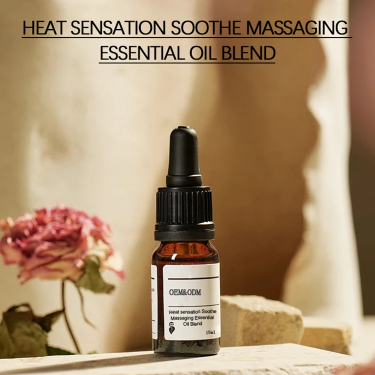 Wholesale Customized skin care Heat sensation Soothe massage base essential oil for body