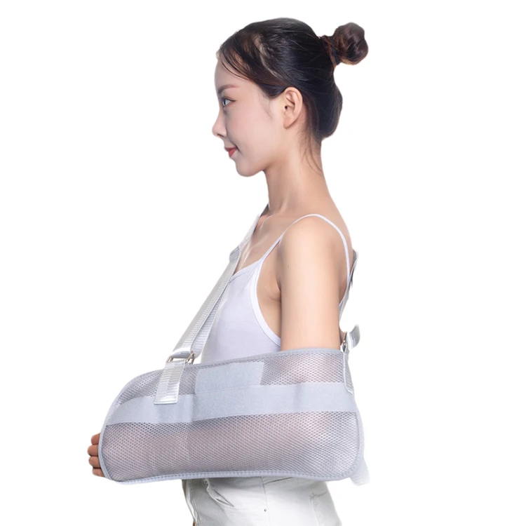 Breathable Medical Shoulder Abduction Pillow with Wrist Straps Arm Support Sling for Comfort and Functionality