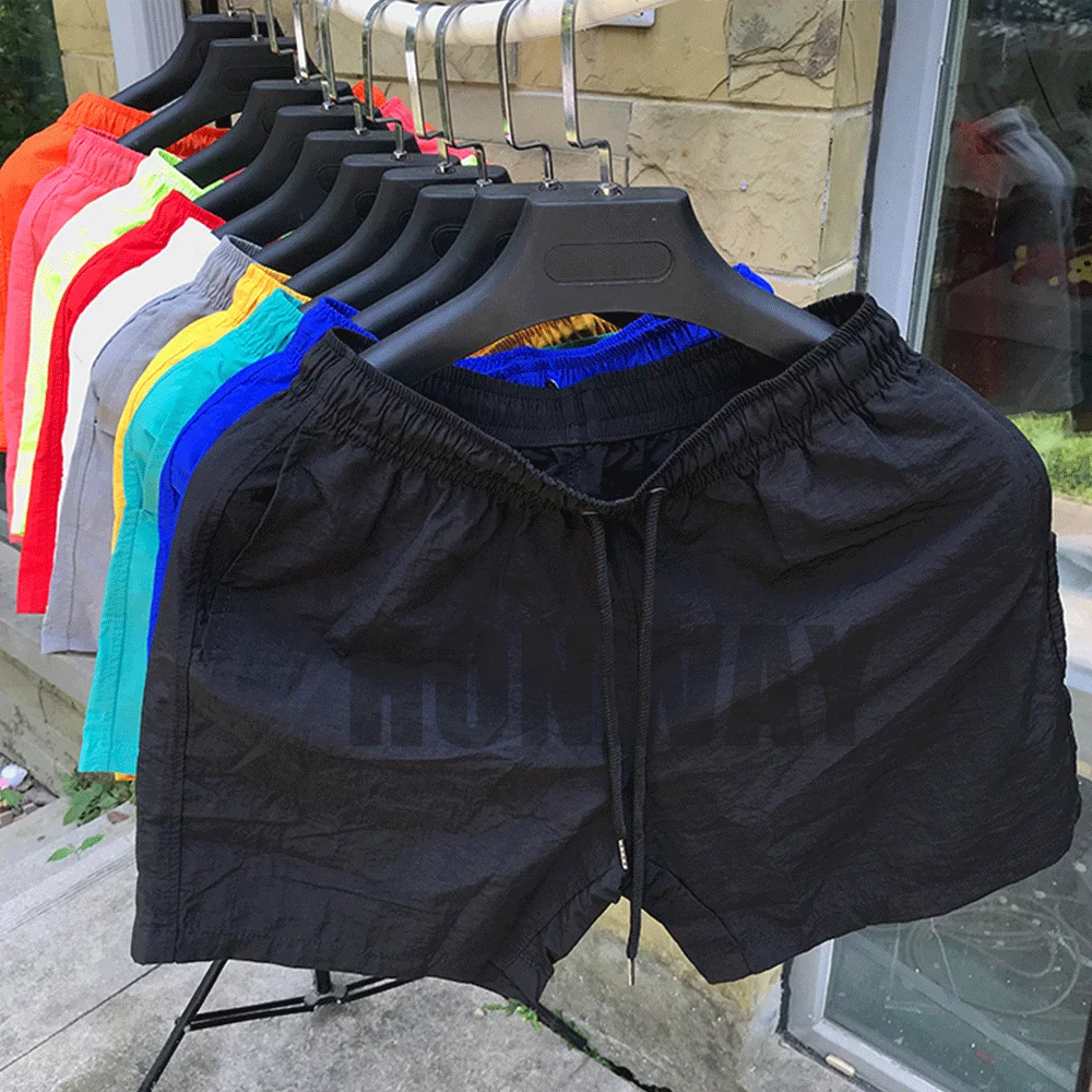 OEM Wholesale Custom Logo Beach Swim Trunks Polyester Men Running Quick Drying Shorts For Mens Summer Sport Wear