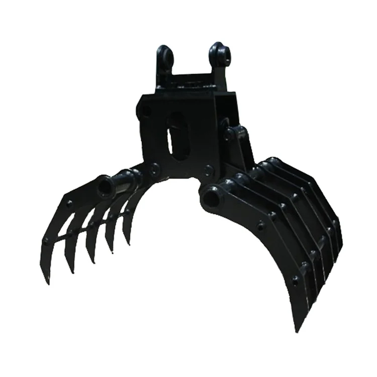 Best Price Trader of excavator attachments non rotating double hydraulic grapple