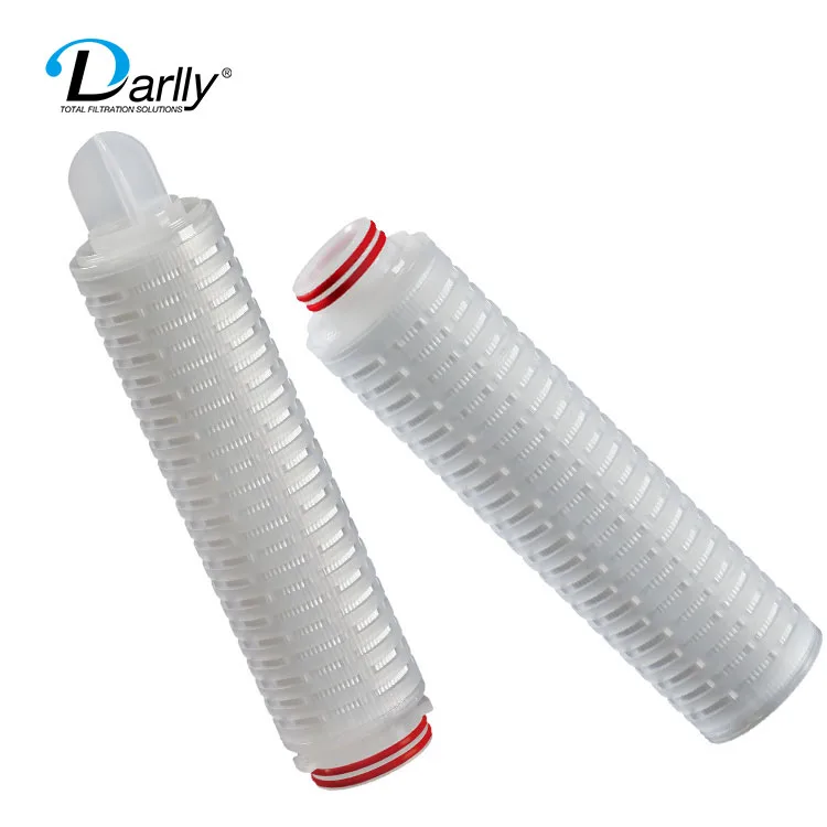 China Manufacturer Fine Chemical Filtration 10/20/30 Inch Absolute PES Pleated Membrane Filter Cartridge
