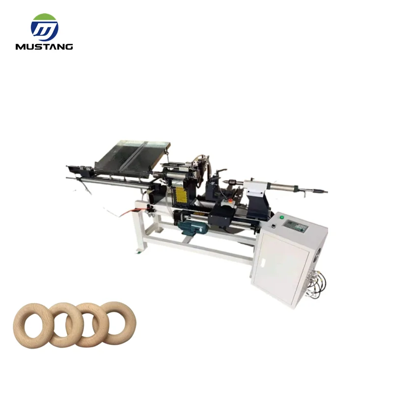 MT5025A Mustang Auto Feeding and Loading Small CNC Wood Copying Lathe for Wooden Handle