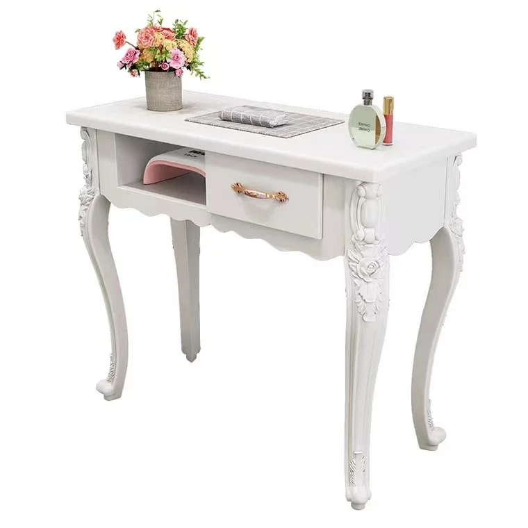 Wholesale Modern Pink Manicure Station Manicure Table And Chairs Metal Nail Bar Table