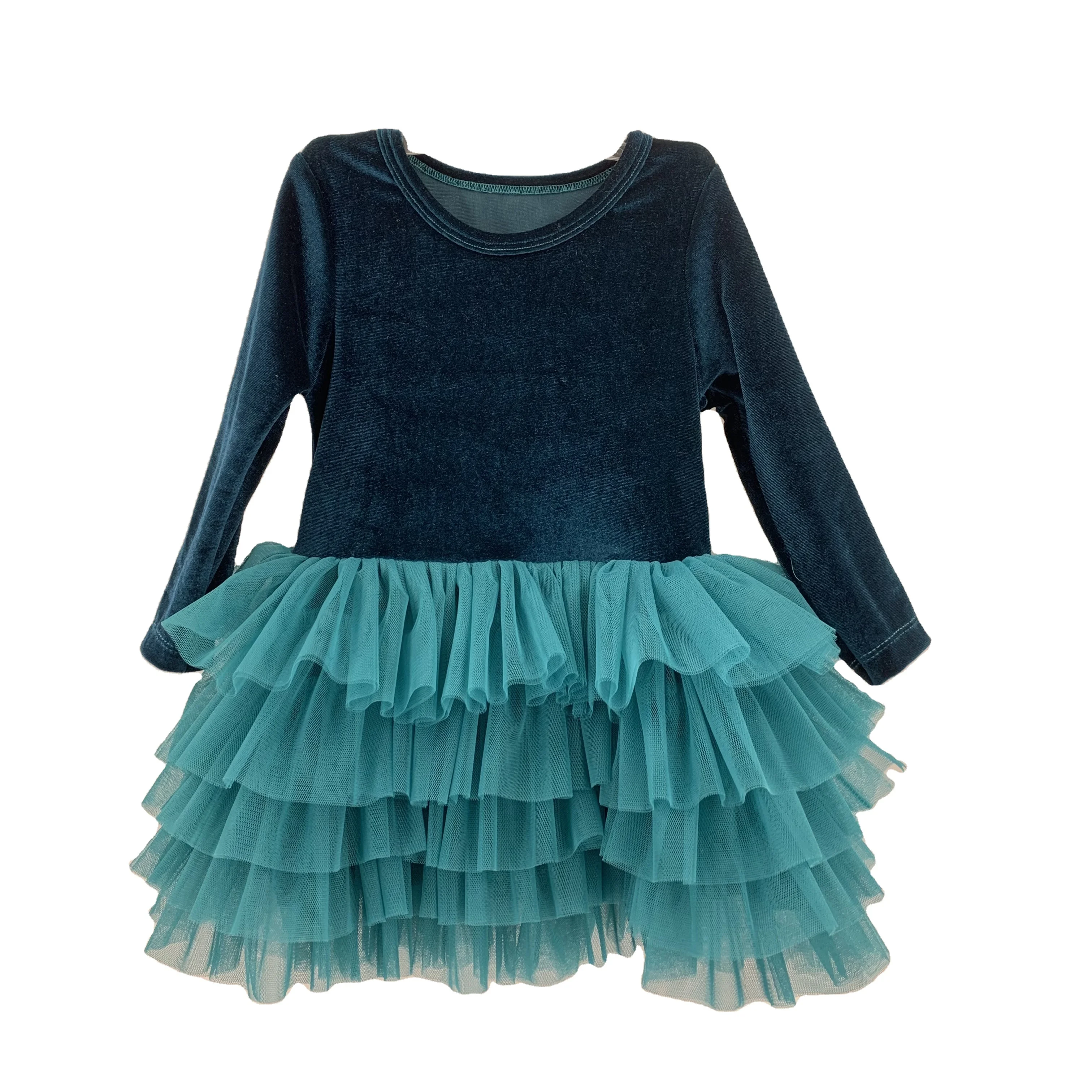 Kid Dress Clothing Girls Party Dress Baby Autumn and Winter velvet dress Custom OEM