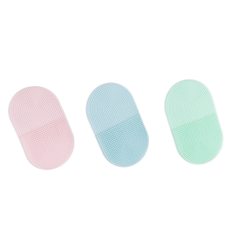 Extra Soft Silicone Face Scrubber Cleanser Brush Pad-Handheld Manual Massager  for Facial Cleansing