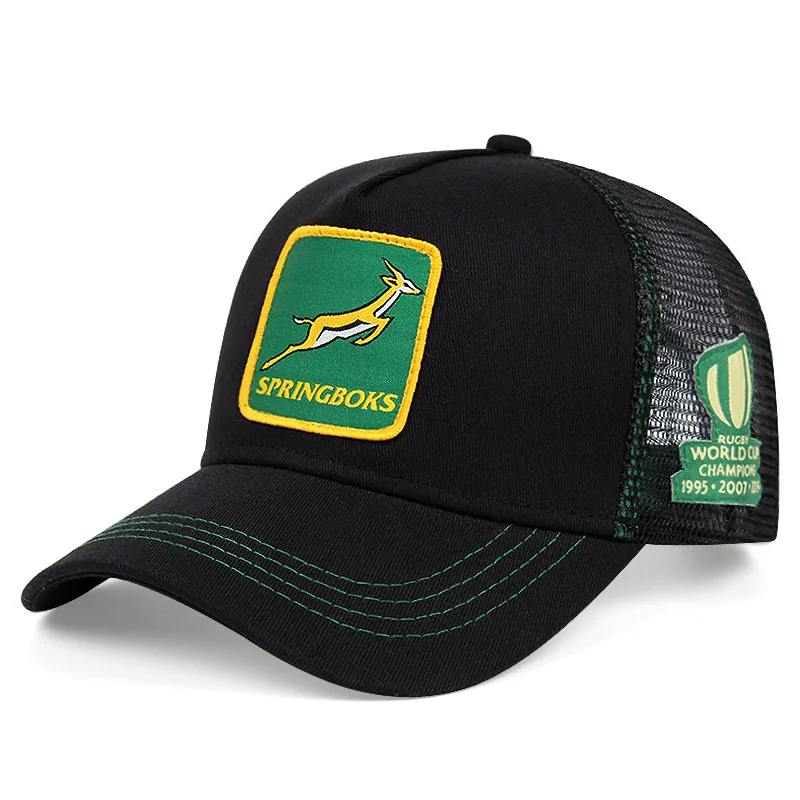 Fashion black Mesh Embroidery Patch trucker cap Gorras Vintage 5 panel Trucker Hats Supplier  mesh Baseball Caps Mens