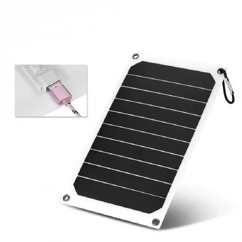 Solar Panel with USB interface Waterproof Outdoor Camping Portable Battery Mobile Phone Charging Bank Charging Panel