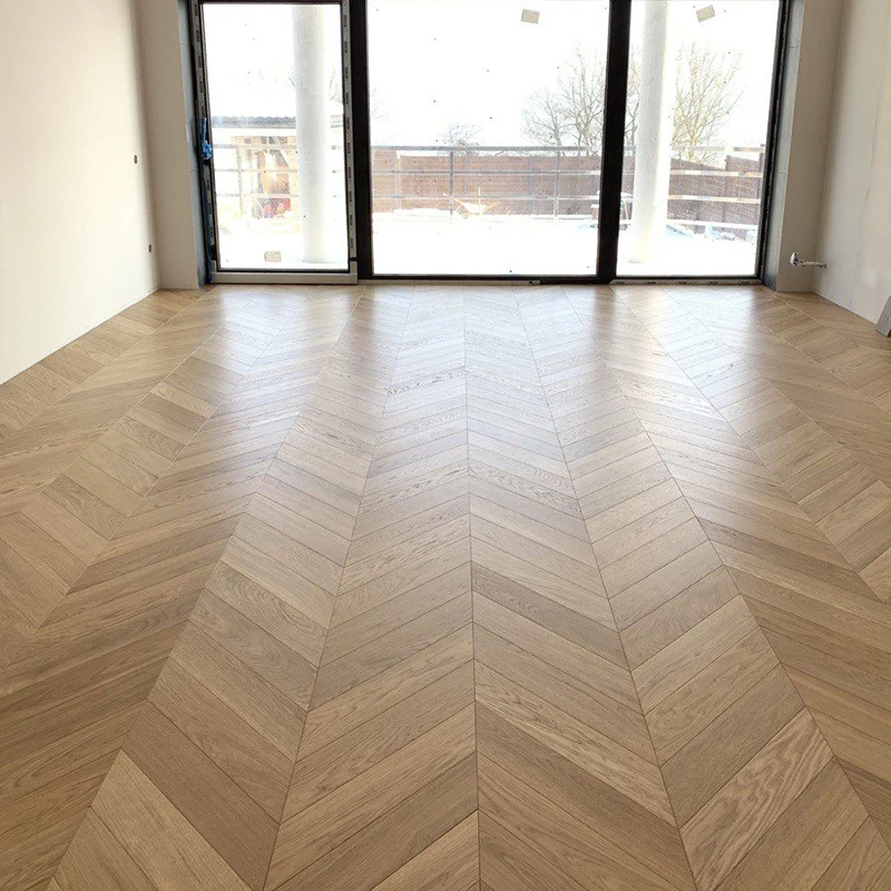 Apolloxy Decor  Oak Chevron Flooring Chevron Parquet Flooring Engineered Oak Timber Flooring