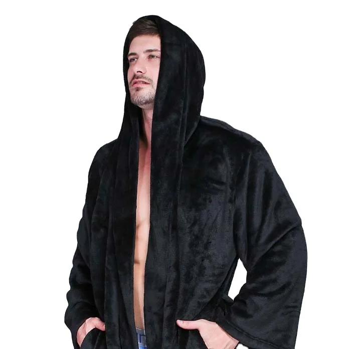 Hot Sale Spa Bathrobes Logo women designer logo custom bath robe with hood luxury hotel coral fleece hooded coral velvet bat