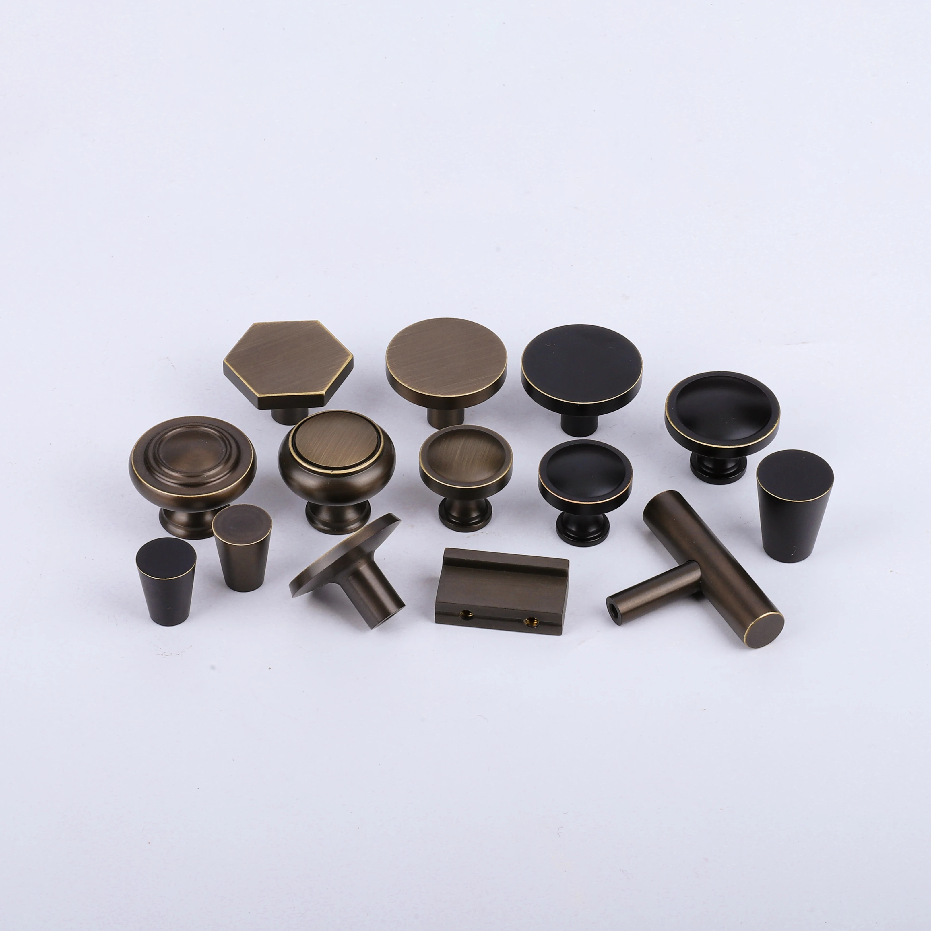 New Design Brushed Brass Drawer Pulls Furniture Hardware Handles And Knobs For Kitchen Cabinet