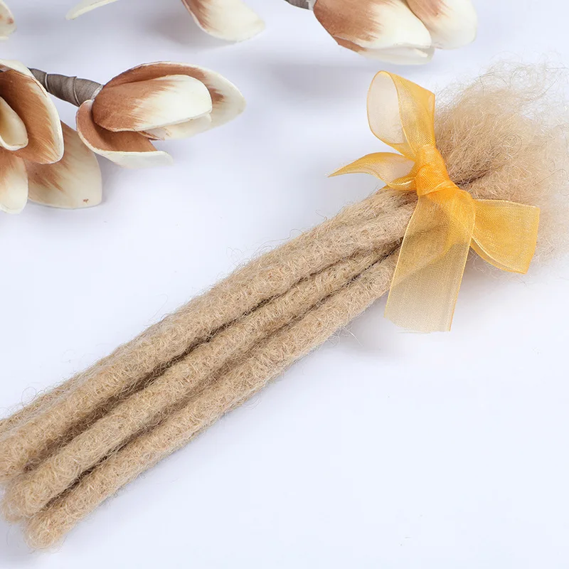 0.4/0.6/0.8cm 100% human hair dreadlock extensions afro kinky human hair loc extensions dreadlocks human hair
