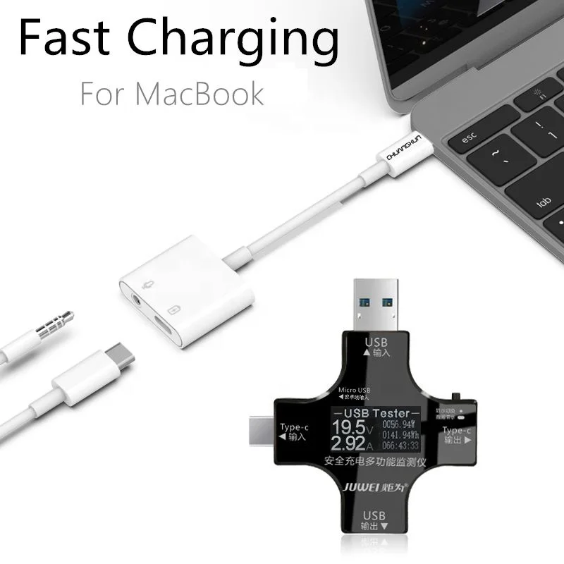  Новый оригинальный чип ЦАП USB-C до 3 5 мм разъем для наушников 2 в 1 аудио-адаптер с зарядный кабель Samsung Note 10/mate 30pro/Mi 10/ipad