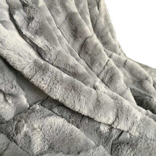 Mink royal blanket mora faux fur