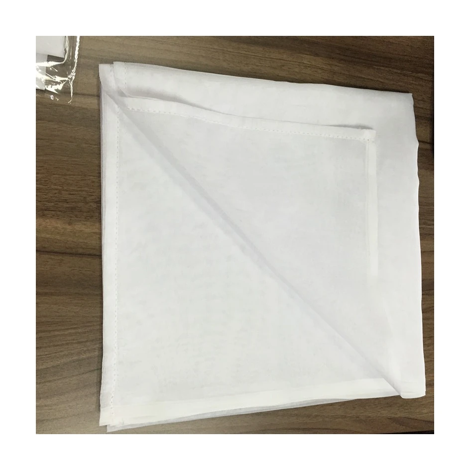 Durable Using Low Price High Quality 100% Polyester White Scarf For Mid East