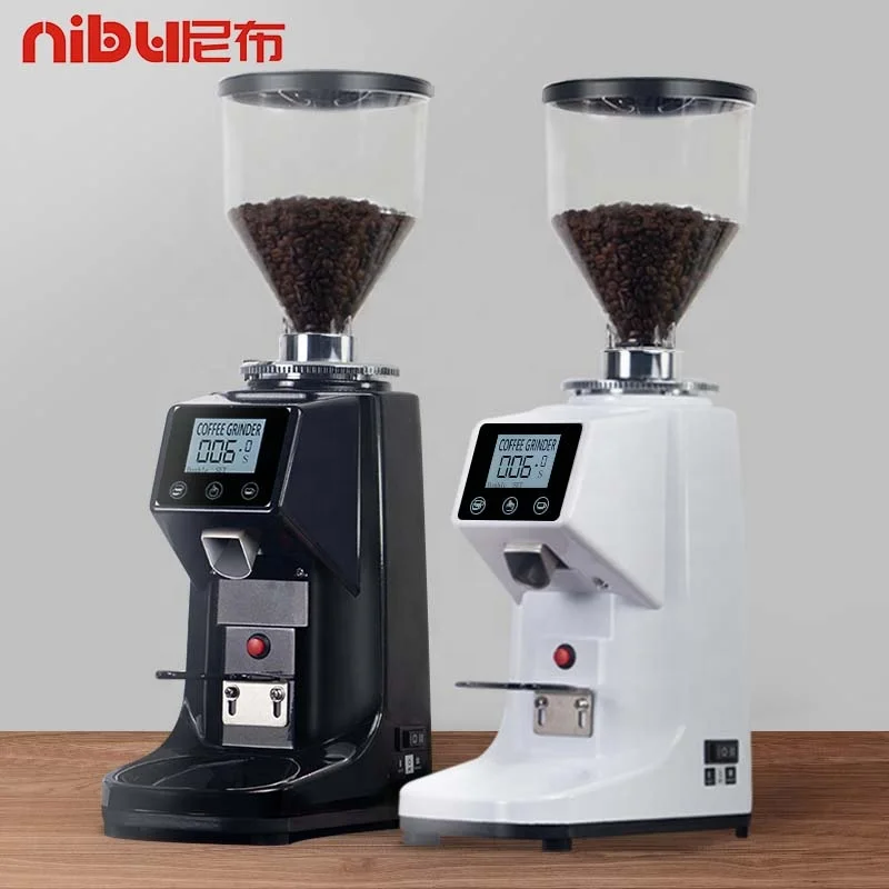 NIBU Professional Coffee Grinding Machine Espresso Coffee Bean Grinder Burr 220V Coffee Grinder