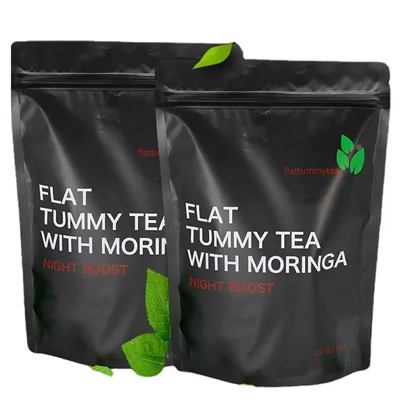 Chinaherbs Custom Fit Tea 28 Days Slimming Tea Wholesale Private Label Fat Burn Weight Loss 28 Days Flat Tummy Tea with Moringa