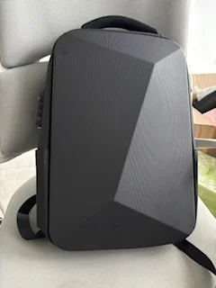 ABS Men Hard Shell Business Backpack Waterproof Anti- Theft Laptop Bag Backpack With USB Charging Port TSA Lock