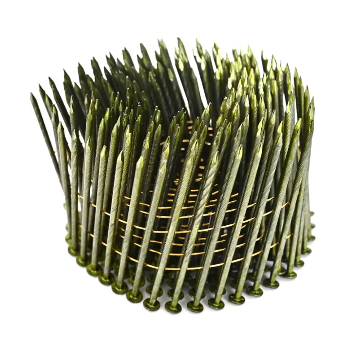 High quality Round head loop handle wire finishing coil frame nails