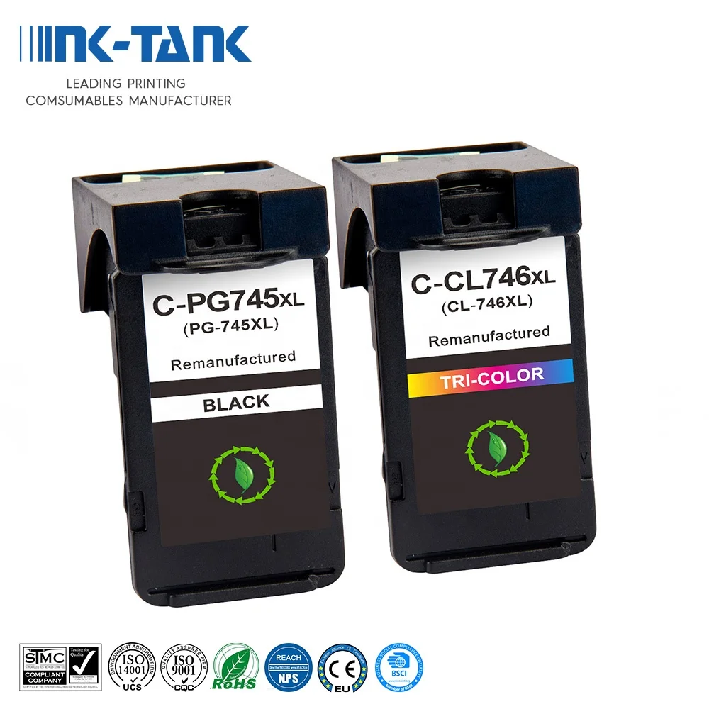 INK-TANK PG 745 CL 746 PG-745 CL-746 PG745 CL746 восстановленные цветной струйный картридж с чернилами для Canon PIXMA MG3070 MG2570 принтер