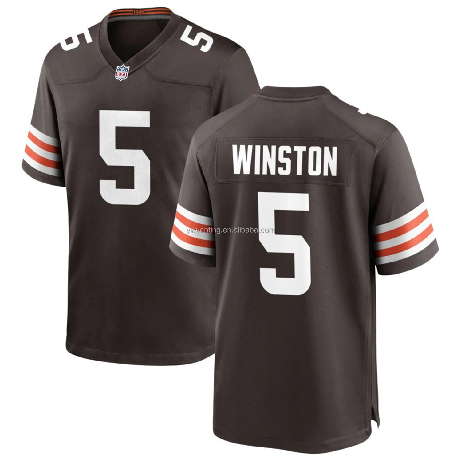 2024 Новая мужская командная форма Cleveland Browns Американская Футбольная майка с вышитыми логотипами Молодежная детская спортивная одежда