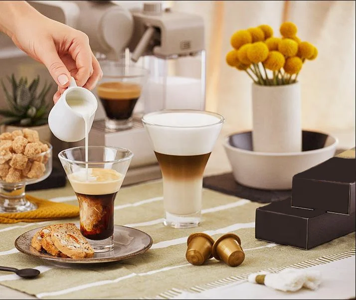  Индивидуальная маленькая кофейная капсула nespresso из алюминиевой фольги с крышкой портативная цветная