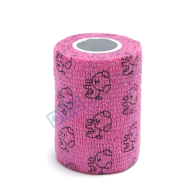 Colorful adhesive bandage wrap non woven fabric wide tape for first aid sports strong and easy to use breathable