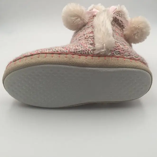 Warm Cheap Women Winter Boots Wholesale Fashion Latest Design Knitted Winter Shoes for Women Polar Fleece HCG Midi Indoor