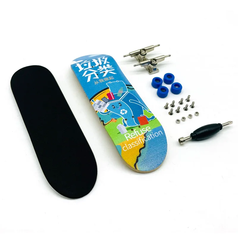 Factory direct fashion design maple hand board skateboard Creative Hand Skateboard Mini Fingerboards Toy Novelty Toy Gift