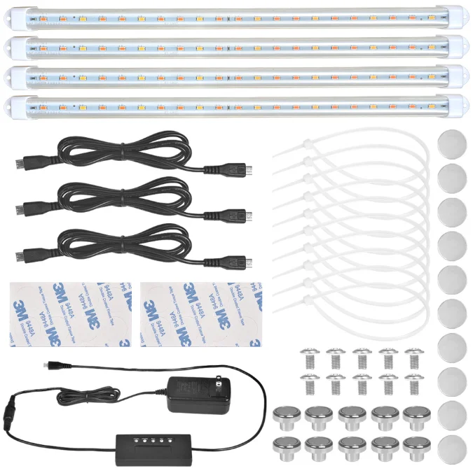 4 Tube Strip Indoor LED Light For Plant 3 Timing Setting Full Spectrum Growing Farming Lamp 21pcs LED Plant Growth Light