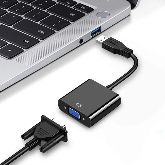 USB 3.0 2.0 to VGA Adapter Converter Multi-display External Video Graphic Cable