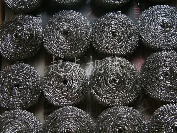 Factory Supply OEM Kitchen cleaning pan washing stainless steel wire mesh scourer