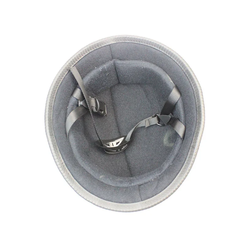 BLACK German Motorcycle Half Helmet Chopper Biker