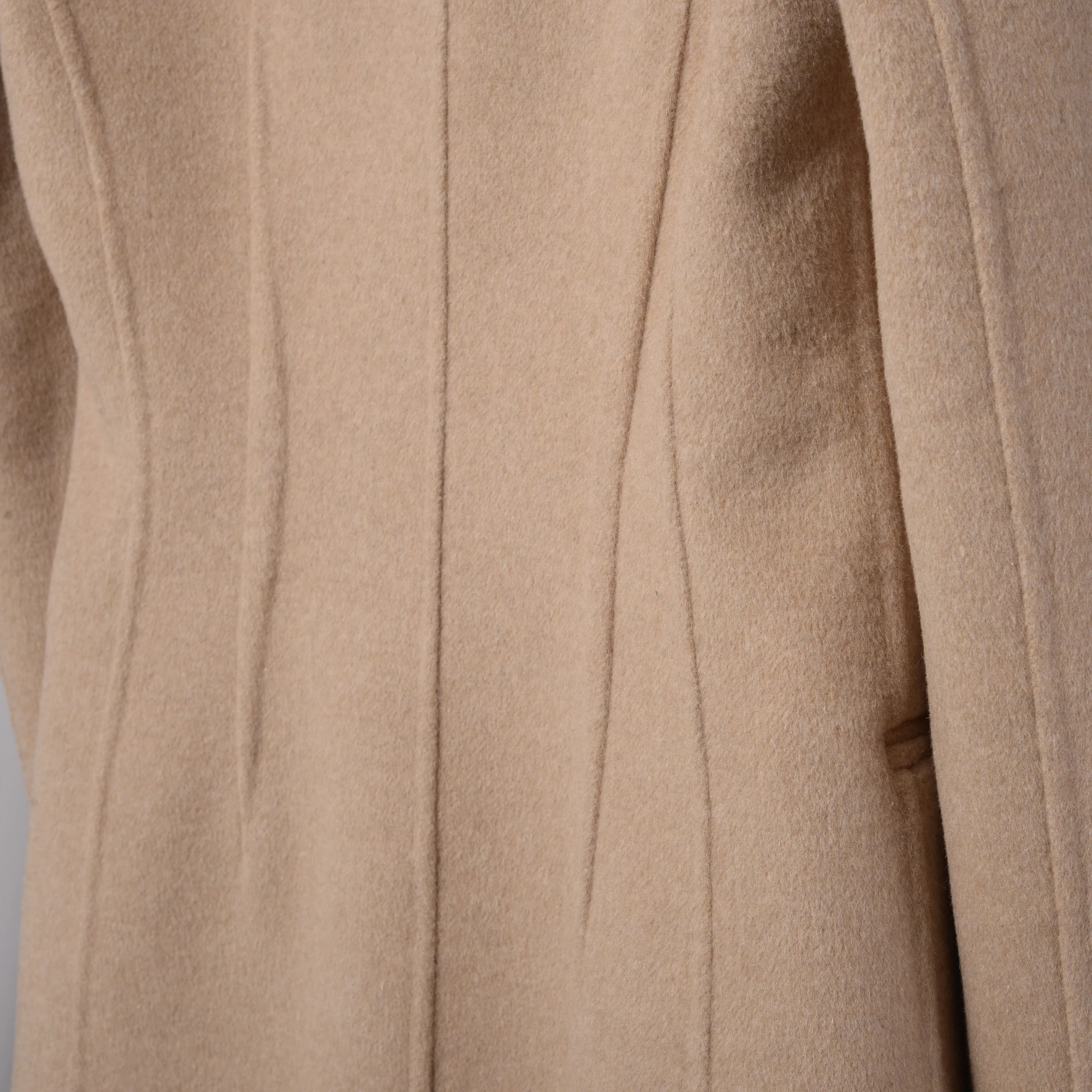 Women winter fashion long double face 100%wool pea coat