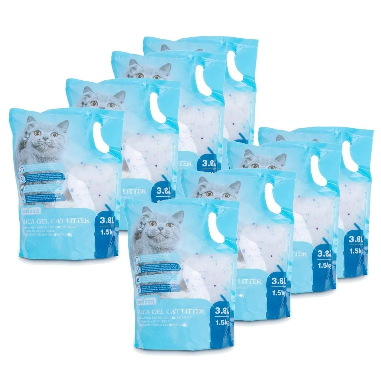 Silica Gel Cat Litter Silicone Cat Litter and Tofu Bean Cat Litter