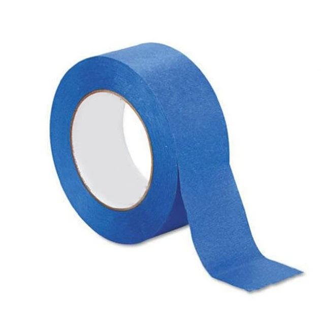 14 Days UV Resistance High Adhesive Rubber Crepe Blue Painters Masking Tape No Residue for Automotive Painting