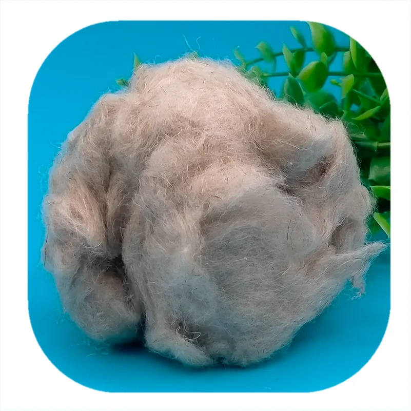Hemp Material Natural Color 100% Flax Fiber for Blended Spinning