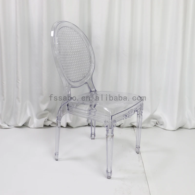 Wholesale high quality modern clear crystal transparent acrylic chairs for party wedding room and events