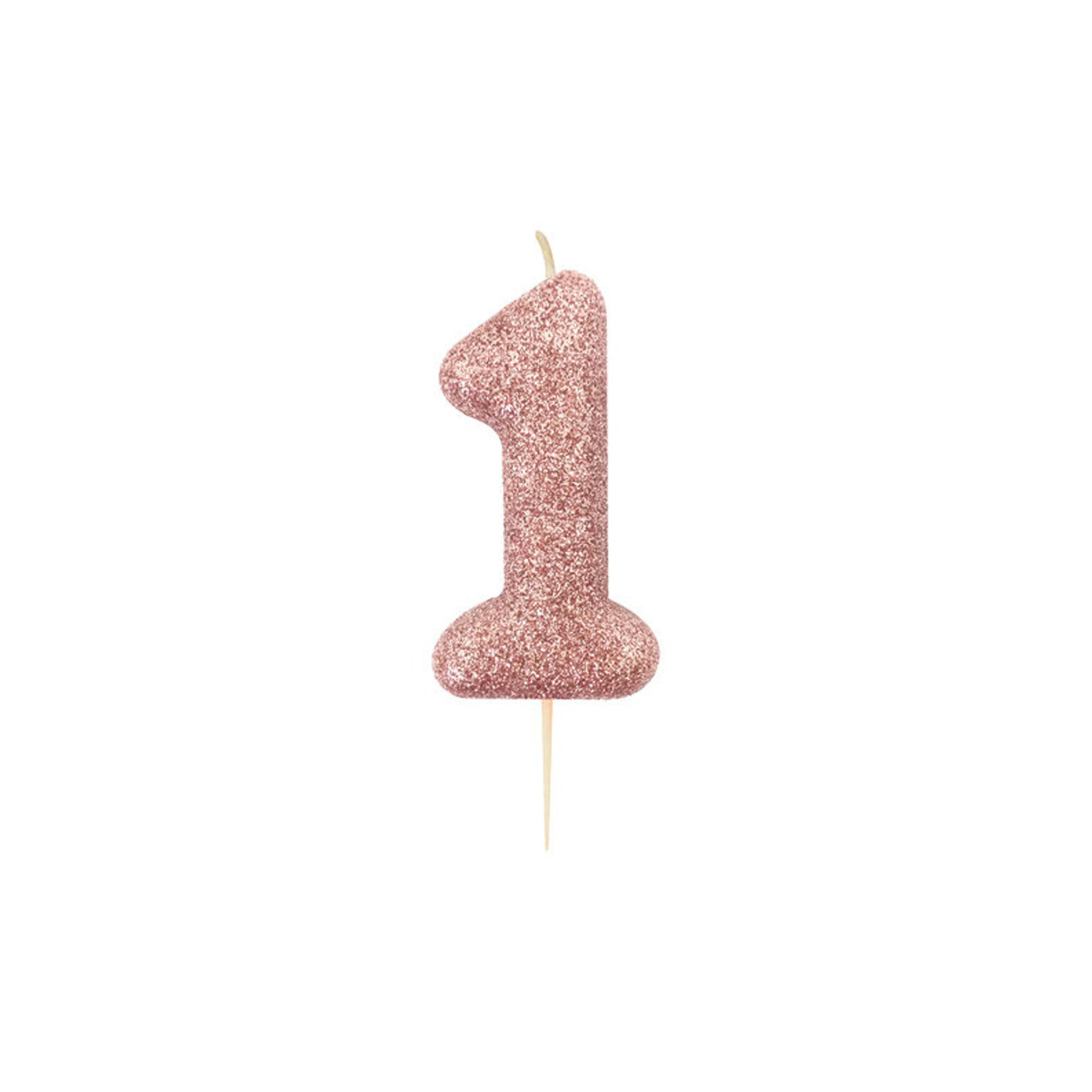 Metallic Numeral Birthday Candle Number 0-9 Paraffin wax