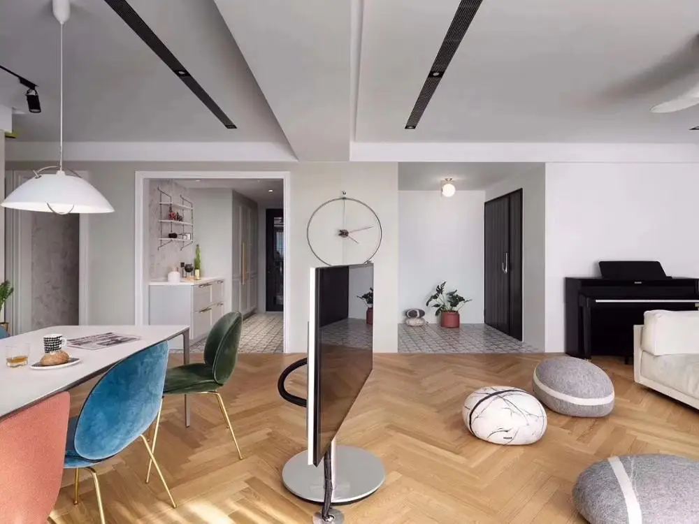 Oak Natural Color Flat Surface Popular Herringbone Pattern ABC Grade Wood Parquet Flooring